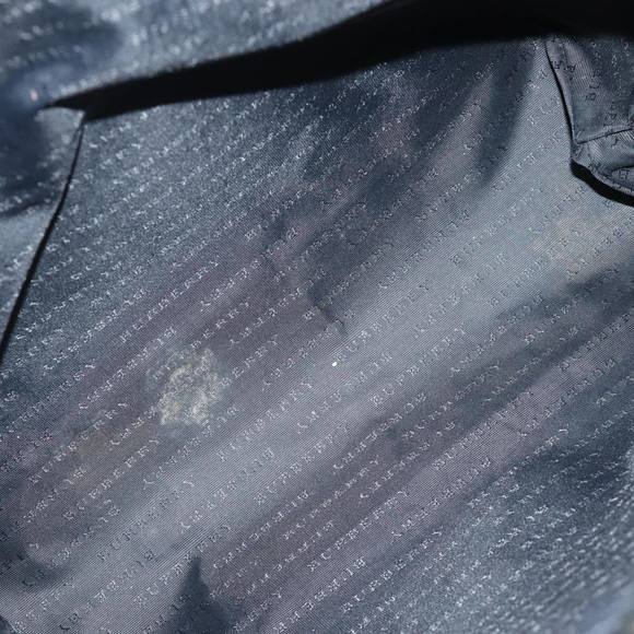 BURBERRY Nova Check Hand Bag Coated Canvas Black Auth bs14826 - Picture 11 of 16